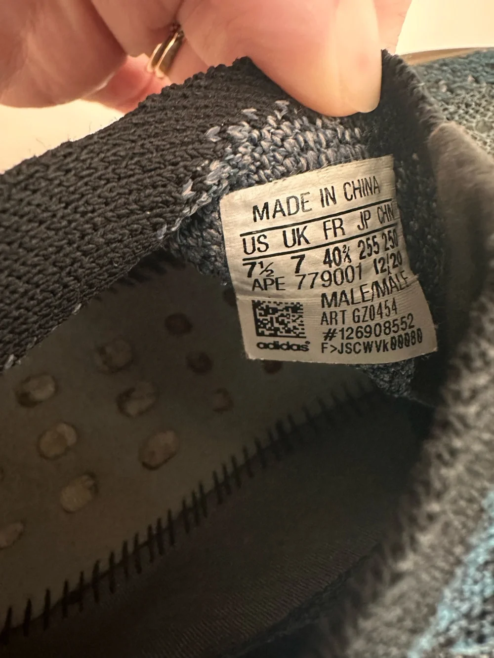 Adidas Yeezy Boost 380 Covellite Men’s 7.5 Blue Gray Sneakers Missing Insoles